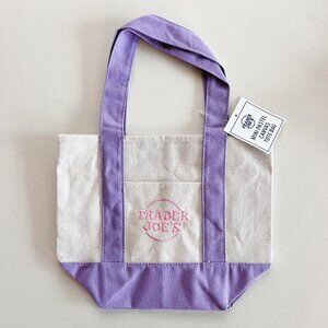 Trader Joe's Mini Tote Purple